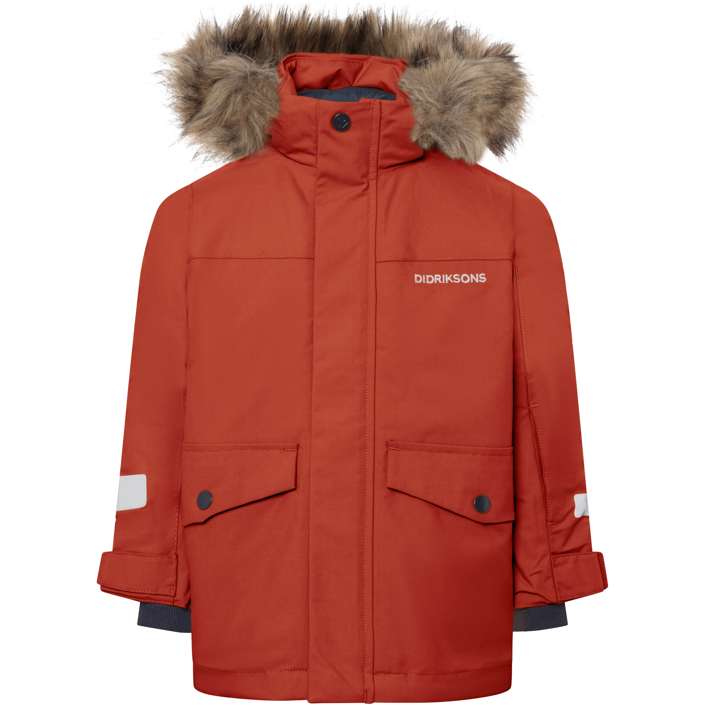 Didriksons Bjärven 5 Parka Kinder Winterjacke rot Größe 130 Skifahren | Lifestyle Wasserdicht
