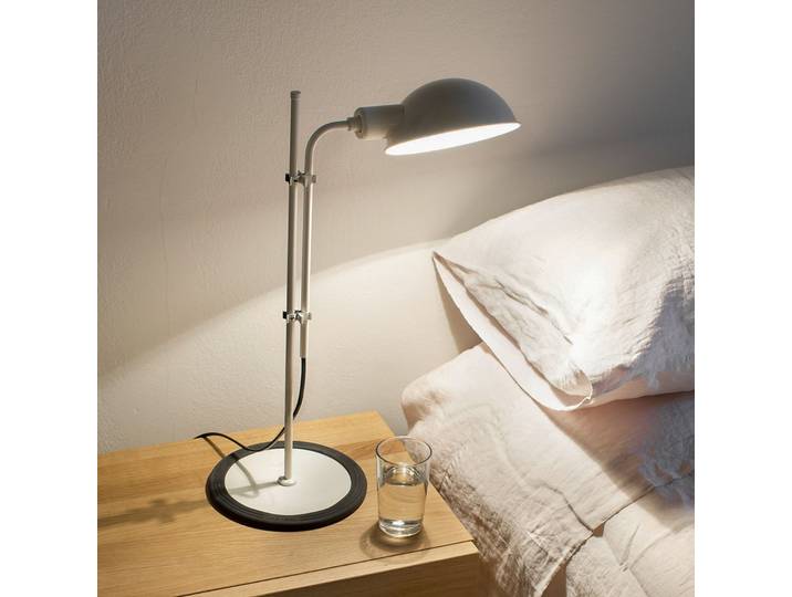 Funiculi Tischleuchte Off-White - Marset Funiculí - Wohnzimmer - Design - Metall - Einflammig