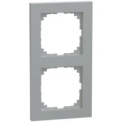 Merten MEG4020-3660 M-Pure-Rahmen, 2fach, aluminium, M-Pure MEG40203660