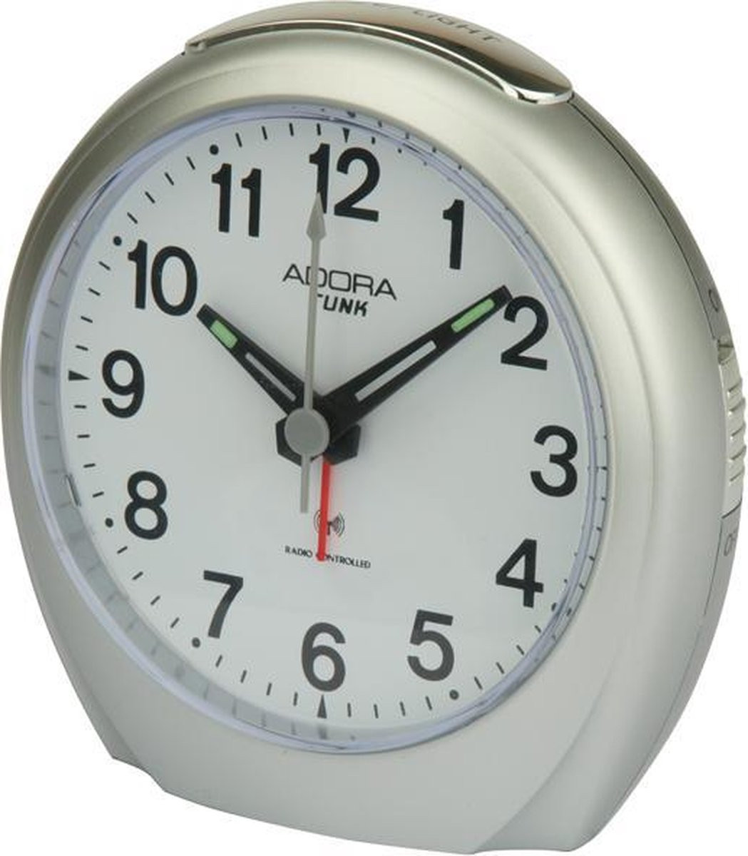 Adora radiogestuurde wekker - Zilverkleurig - R8956