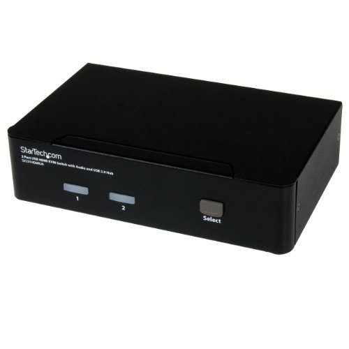 StarTech.com 2-poorts USB HDMI KVM-switch met audio en USB 2.0-hub