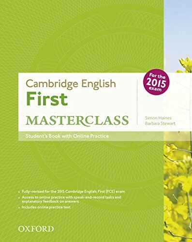 Simon Haines - Cambridge English First Masterclass : student's book with online practice (First Certificate Masterclass) - Preis vom 09.10.2026 07:28:09 h
