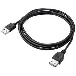 Akyga USB-Kabel USB 2.0 USB-A Stecker, USB-A Buchse 1.80 m Schwarz AK-USB-07