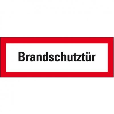 Aufkleber I Feuerwehrzeichen Brandschutztür, Folie, selbstklebend, 210x74mm, DIN 4066