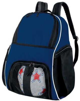 HighFive 327850 Player Backpack in Navy Blue/Black/White   Denier Polyester