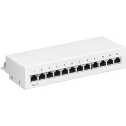 GOOBAY 62070 - Mini-Patchpanel, 12-Port, Cat.6, 1 HE