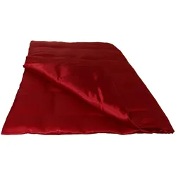 BETTBEZUG Glanz Satin karmin-rot 155/220 cm
