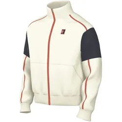 NIKE Court Heritage Tennis Trainingsjacke Herren 133 - sail/turf orange S