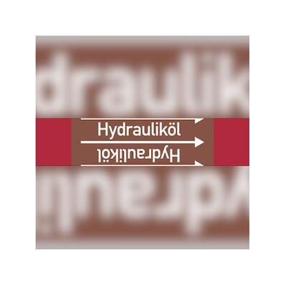 Rohrleitungskennzeichen Hydrauliköl - 33000x90 mm Folie selbstklebend