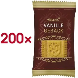 Hellma Vanillegebäck einzeln verpackt 200 Portionen beige
