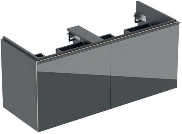 Geberit Acanto Waschtischunterschrank 500613JK2 119x53,5x47,6cm, Glas Lava - Lava matt
