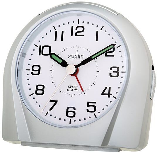 Acctim Europa Alarm Clock Silver