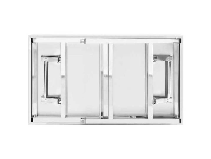 Nouveauté Plan de travail cuisine - LIYUET - Table de travail pliable de cuisine - 100x60x80 cm - Inox 15230