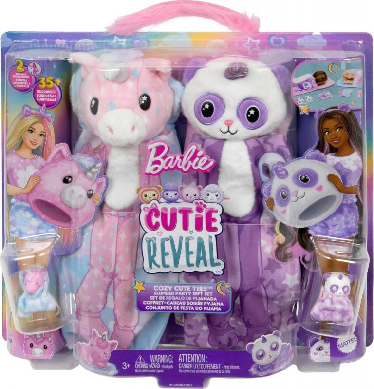 Barbie Cutie Reveal Knusse Slaapfeestset