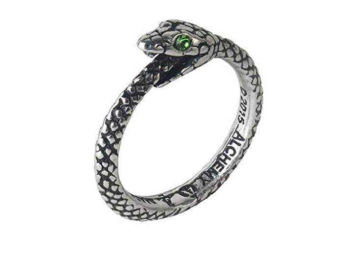 Alchemy Gothic The Sophia Serpent Ring standaard tinlegering Cadeaus, Gothic