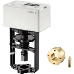 Oventrop Elektromotorischer Stellantrieb 1158020 mit Adapter, für Cocon QTR/QFC DN 40/100, 24 V