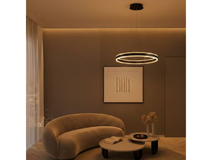 Design hanglamp Alaro zwart enkel Lyora - 109378