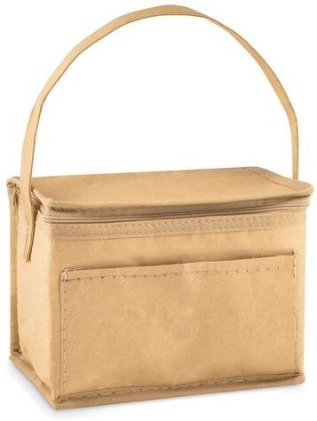 Sac isotherme personnalisé pour canettes PAPERCOOL aluminium beige