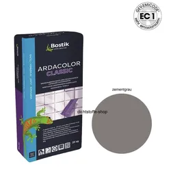 Bostik Ardacolor Classic Fuge Fliesen Fugenmörtel 25Kg zementgrau