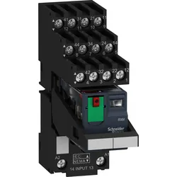 RXM4AB2B7PVS - Miniaturrelais 4W 6A 24VAC LED Prüftaste