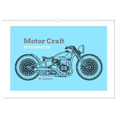Motor Craft Motorräder (Wandkalender 2027 DIN A3 quer), CALVENDO Monatskalender