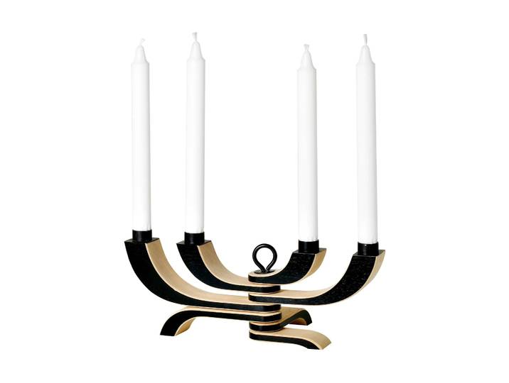 Design House Stockholm Bougeoir à 4 branches Nordic Light noir