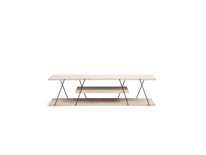 Habitat Garten Tv-Möbel canaz beige, Beige, Holz, 30x33x120 cm, Wohnzimmer, TV Möbel, Lowboards, Lowboards stehend