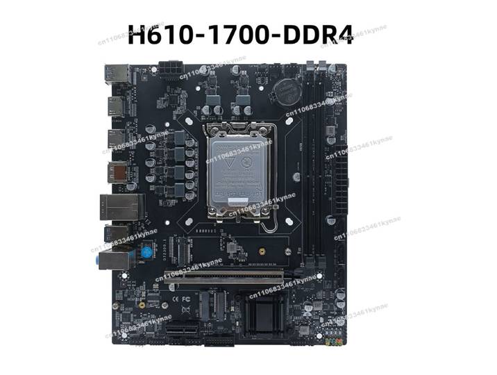 Convient pour la nouvelle carte mère H610M4 1700 broches ordinateur de bureau carte mère DDR4 mémoire 12 génération 14 génération