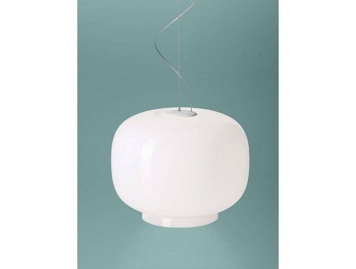 Chouchin 1 Reverse LED Pendelleuchte Dim White - Foscarini - Esszimmer - Glas