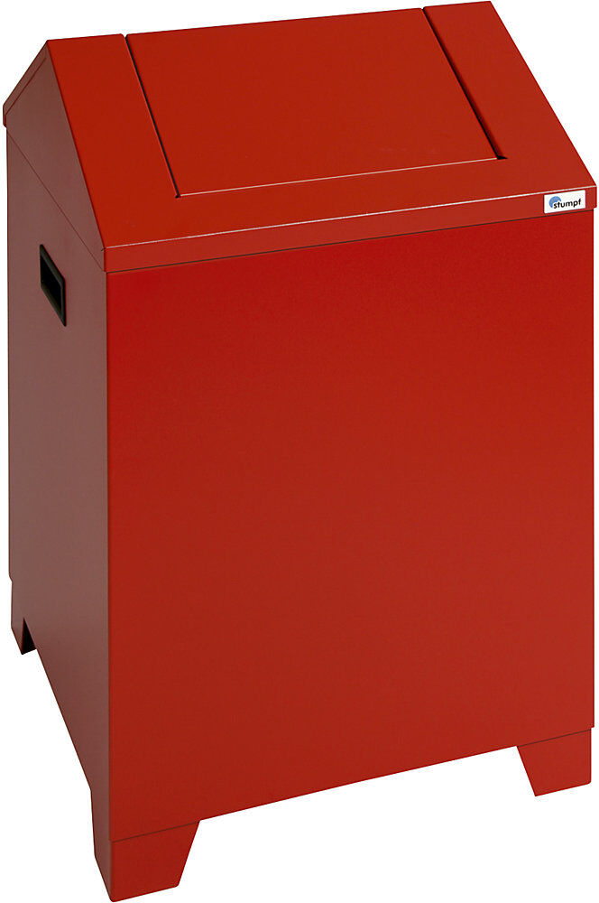 kaiserkraft Putzwollkasten, Volumen 73 l, feuerrot