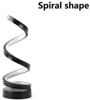 Uplifted Goods USB LED Table Lamp spiral Shape