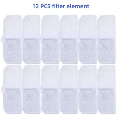 Inspire Select Activated Carbon Pet Fountain Replacement Filters Deep Purification Cartridges For Cat & Dog Water Dispensers 12 Pcs