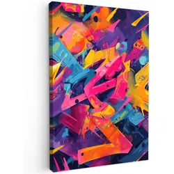 LEINWANDBILD Abstrakt - Formen - Farbenfroh Deko Groß 90x140 cm