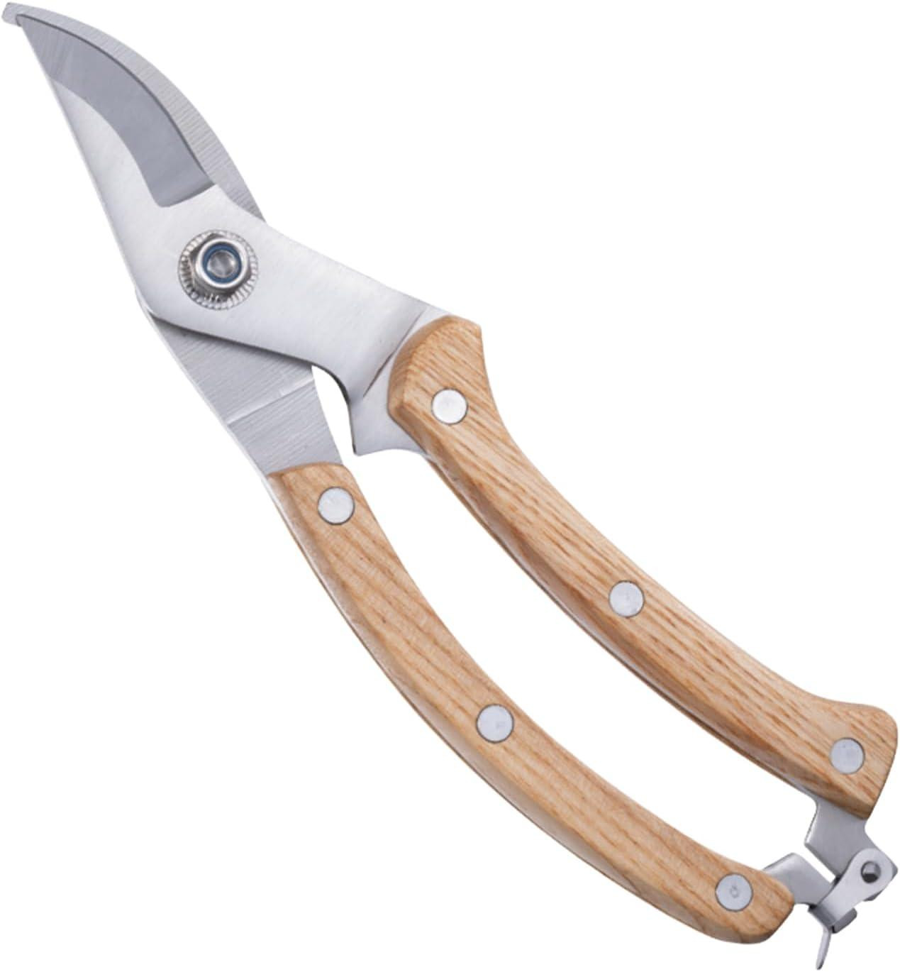 Merkloze tuinschaar met bypass-mechanisme en ergonomische handgreep voor bloemen en takken, 188,2 gram
