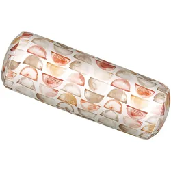 NACKENROLLENHÜLLE Ubuntu erdton 100% Baumwolle 15/40 cm
