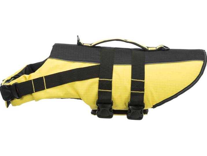 Hundeweste TRIXIE Trixie Schwimmweste , gelb (gelb, schwarz), Nylon, Tierbekleidung, Hundeweste