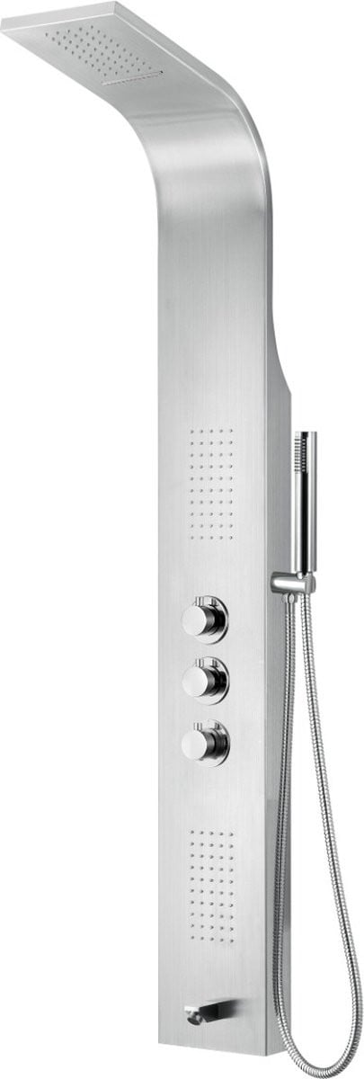 Klea Ahdet Thermostatisch Douchepaneel RVS Mat Chroom