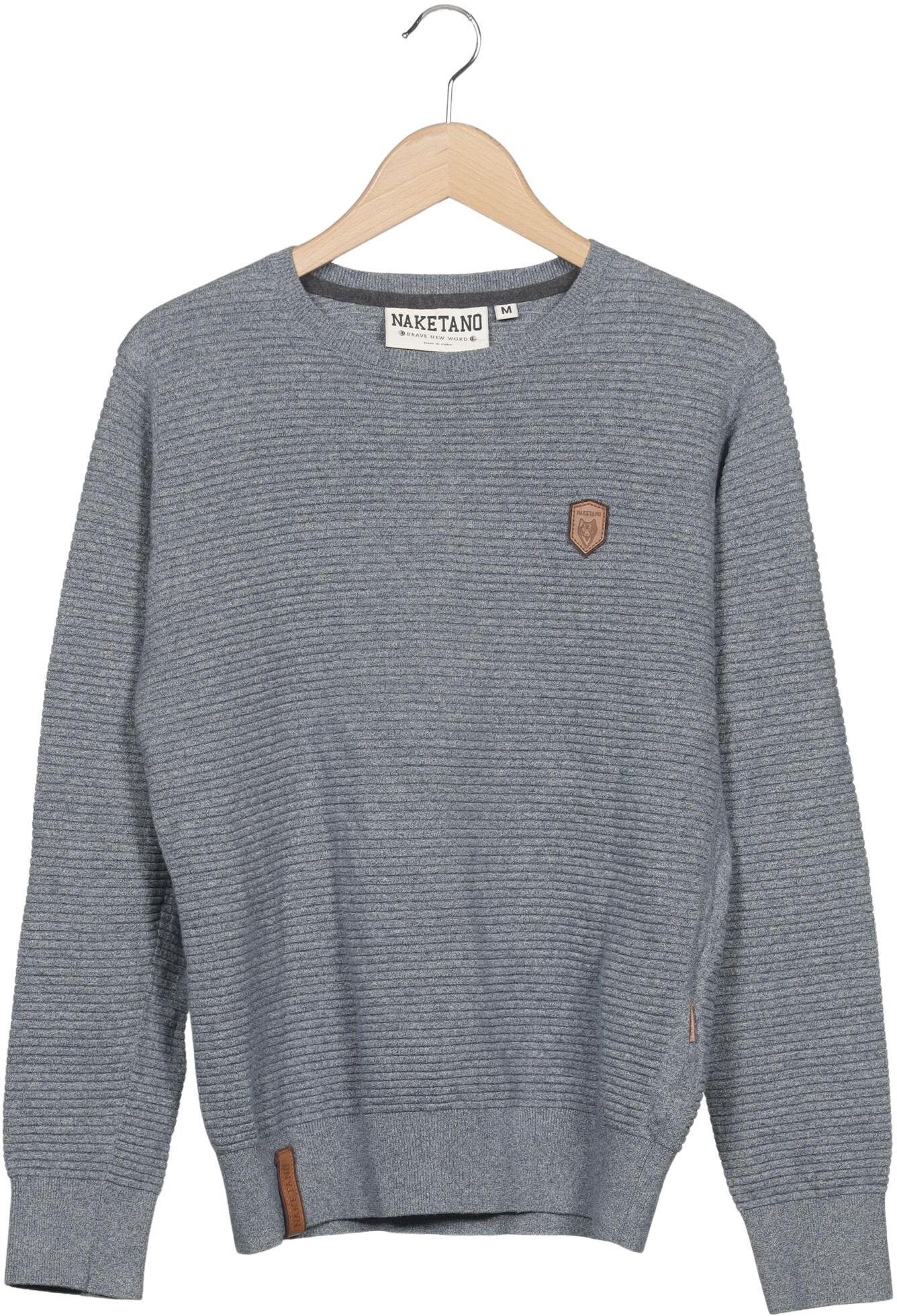 Naketano Damen Pullover, Blau, Gr. M, Baumwolle - Second Hand