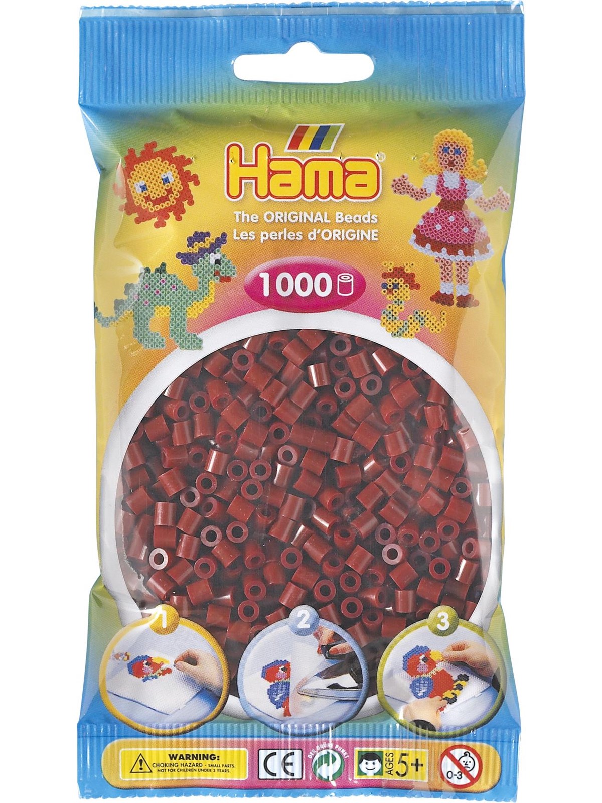 Hama Ironing beads-Bordeaux red 1000 pcs
