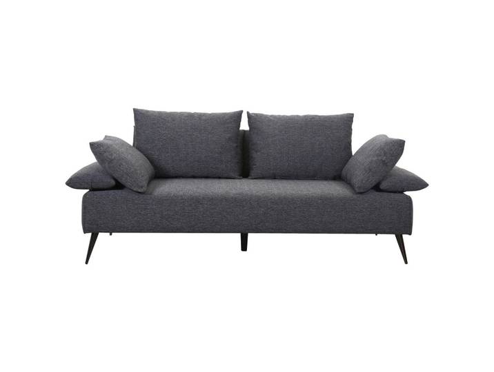 Livetastic Schlafsofa, Dunkelgrau, 3-Sitzer, Füllung: Polyester, 207x85x90 cm, Relaxfunktion, Schlafen auf Sitzhöhe, Kinderzimmer & Jugendzimmer, Jugendmöbel, Jugendsofas