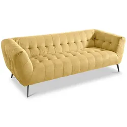 SOMETA Sofa Victor Stoff Gelb Honig