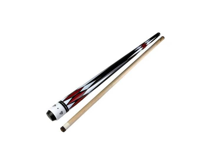 Queue de billard 1/2 avec embout divisé, 13MM, pour billard américain, snooker et billard de salon, noire, modèle 8.
