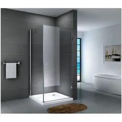 Fa-Bausysteme Glasdusche Eger Streifen 80 x 80 cm ohne Wanne