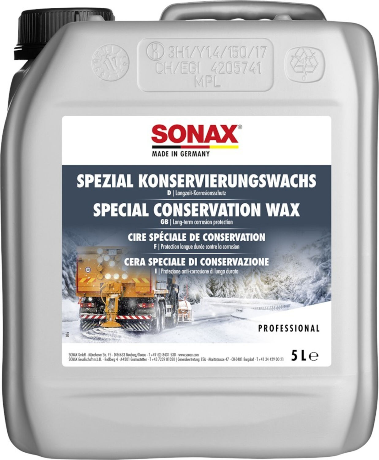 SONAX Spezial Konservierungs-Wachs 5 Liter (04855050)