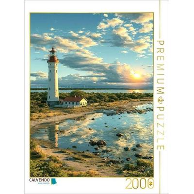 CALVENDO Puzzle Lichtturm auf Öland | 2000 Teile Lege-Größe 90x67cm Foto-Puzzle für glückliche Stunden