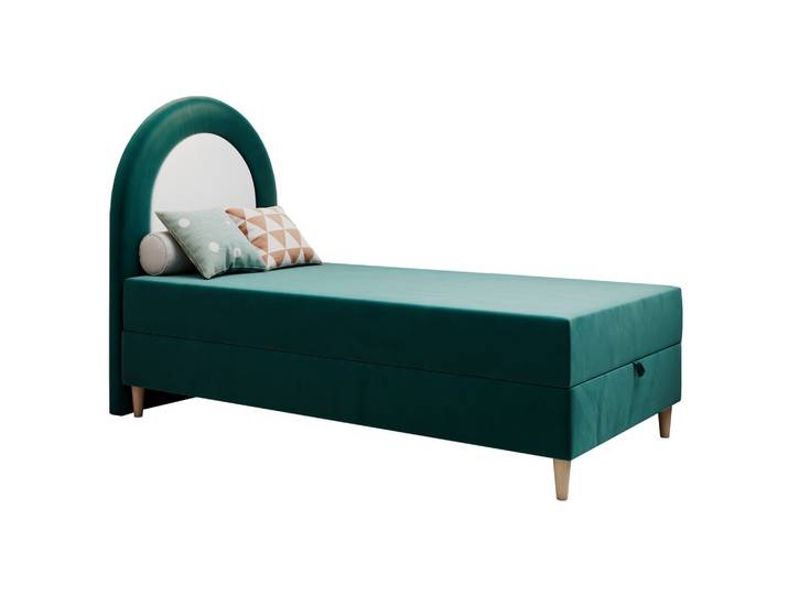 BOXBETT NEST 90/180 Dunkelgrün Velvet - H3