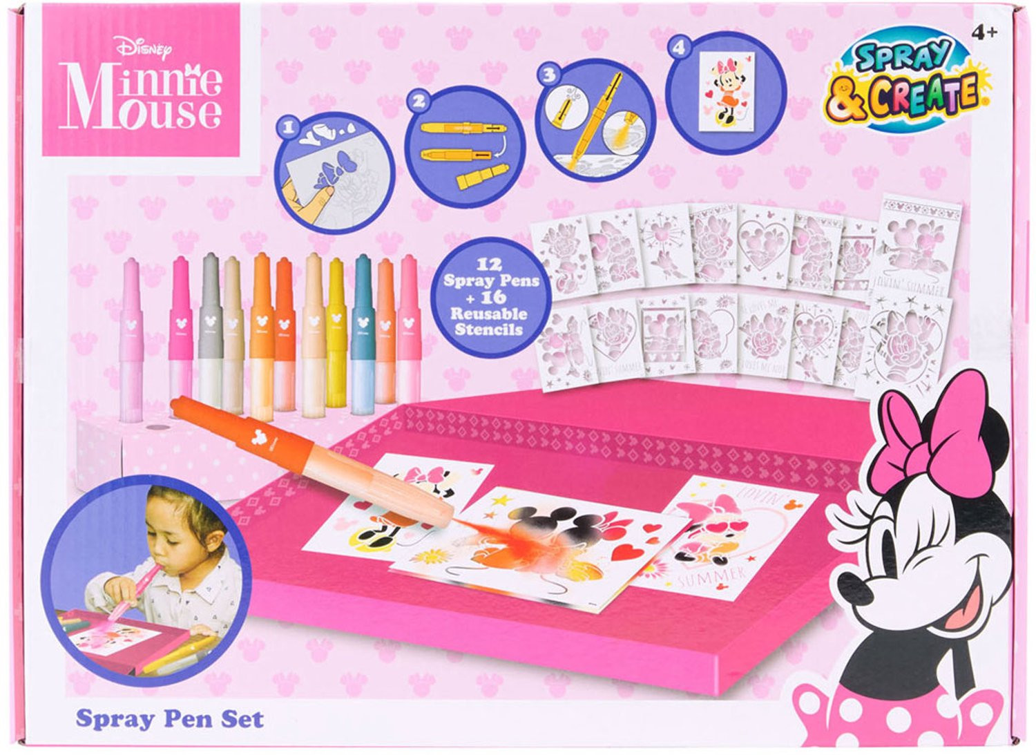 Canenco Minnie Mouse Blaaspennen Deluxe Set