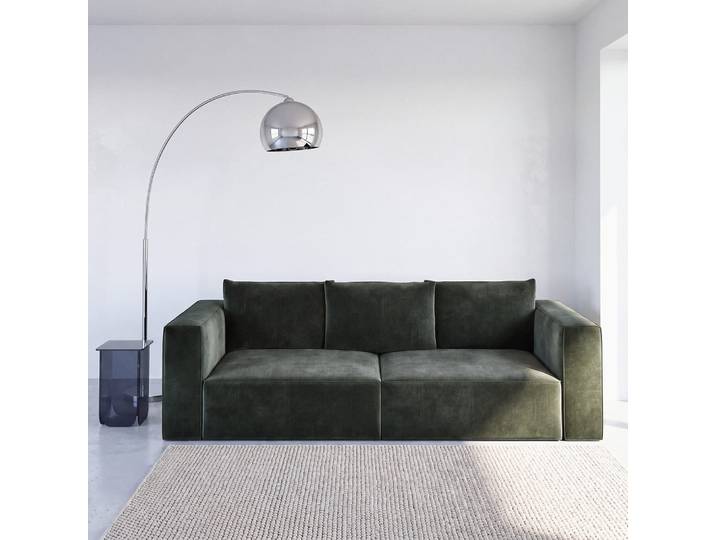 Dunkelgrünes 4/5-Sitzer-Sofa