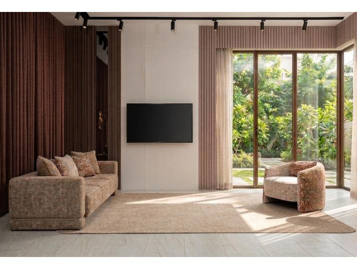 JVmoebel Polstergarnitur Wohnzimmer Set Beige Sofa Sessel Elegant Harmonisch Exklusiv Stil, (2-tlg), Made in Europa