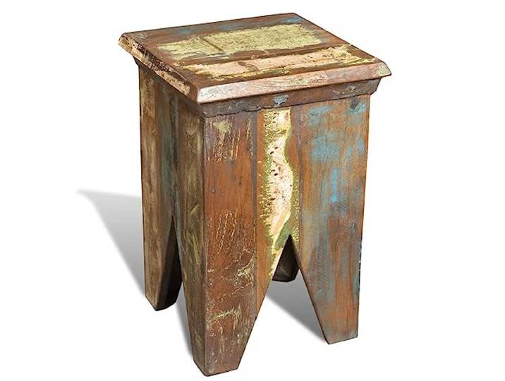 vidaXL Hocker Altholz Massivholz
